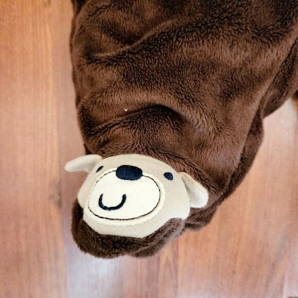 SMALL WONDERS FUZZY BEAR COLD WEATHER ZIP UP SIZE 0-3 - Picture 4 of 9